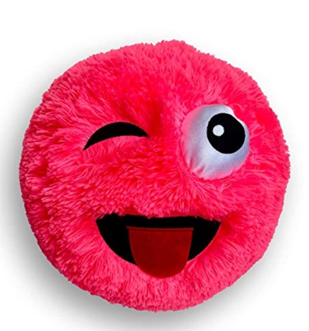 Green 30 cm Inflatable Fuzzy Monster Ball Soft Toy Ball for Throwing Catching and Kicking