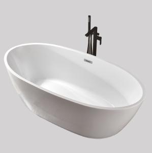 Quality SGS Certificated 1400mm Acrylic Free Standing Bathtubs Spa Style wholesale