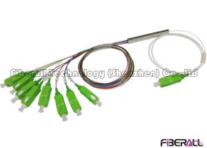 Quality Mini Steel Tube 1x8 Fiber Optic PLC Splitter For FTTH PON CATV ODN 0.9mm SC/APC wholesale
