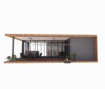 2 Bedrooms Prefabricated Tiny Home Made of Steel Material for Modern Design
