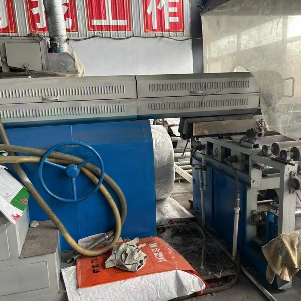 Used PP PE Tarpaulin Fabric Extrusion Lamination Machine Plastic Woven Bag Coating Machine