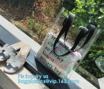 vinyl pvc zippered shopping bag for home/daily use, Wear Resistant Eco Friendly