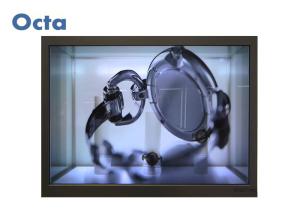 Quality Vertical Digital Transparent Liquid Crystal Display Showcase With Tempered Glass wholesale