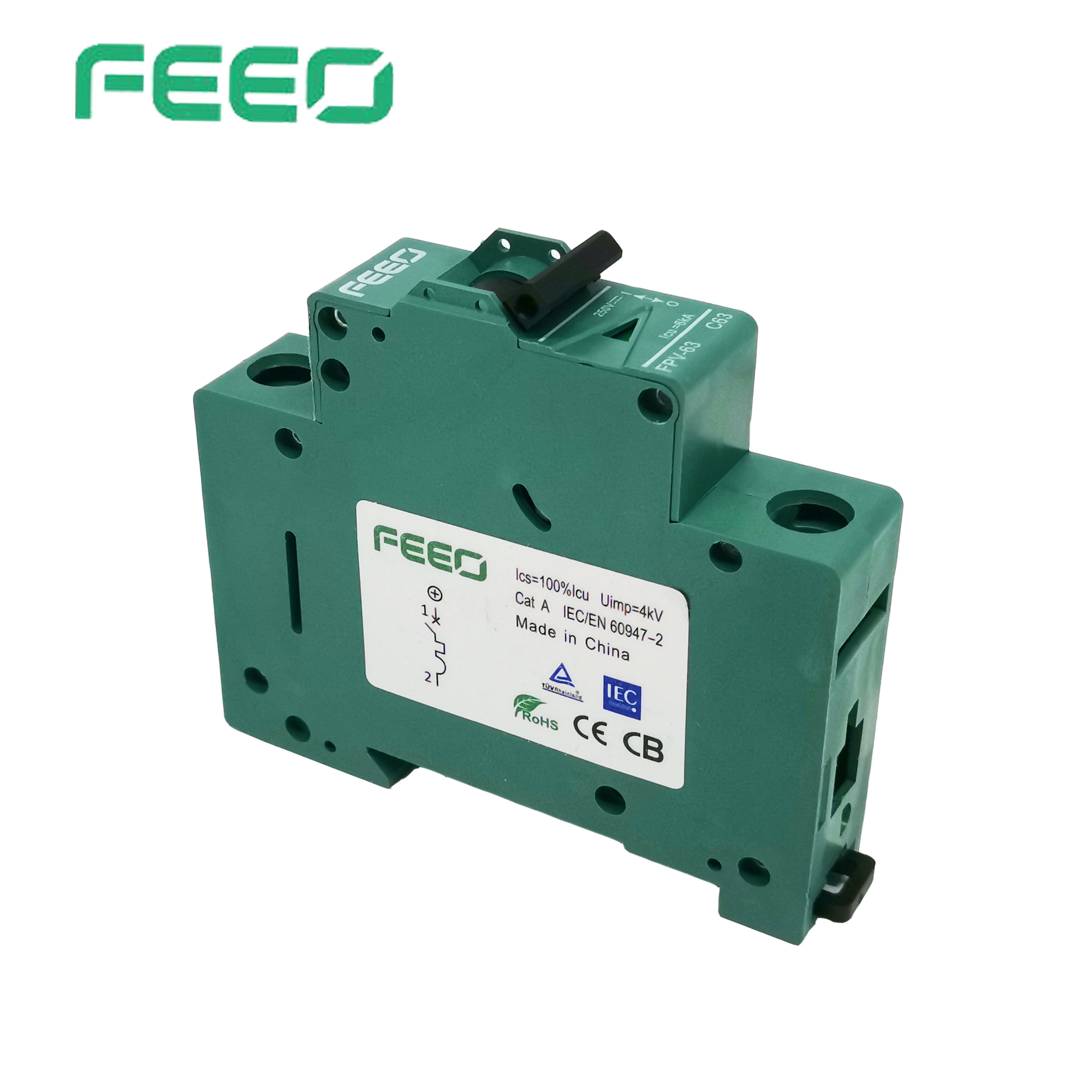 Dc Mcb Mini Circuit Breaker Pv 1p 250A Overcurrent Protection For Solar