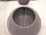 Hand-Woven Brown Cane Obelisk Chair Set For Living Room / Balcony