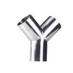 RTS Sanitary Stainless Steel 304 316 Pipe Fitting Tri Clamp Welding Wyes Tee Y