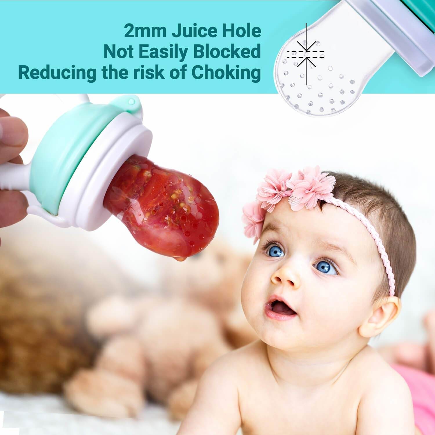 Cartoon Children'S Food Grade Liquid Super Soft Silicone Food Supplement Baby Fruit And Vegetable Teeth Grinding Bag