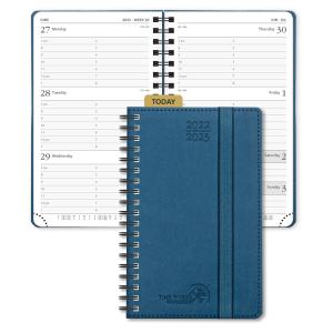 Quality Night Blue 80GSM Paper Mini Weekly Planner Plastic Ruler Attached wholesale