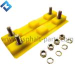 Yellow Poly Rubber Track Pad W1900 Milling Machine Spare Parts 2411111