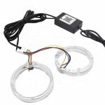 DRL RGB Halo Rings Car Interior Led Ambient Lights CCFL Angel Devil Eyes 80mm