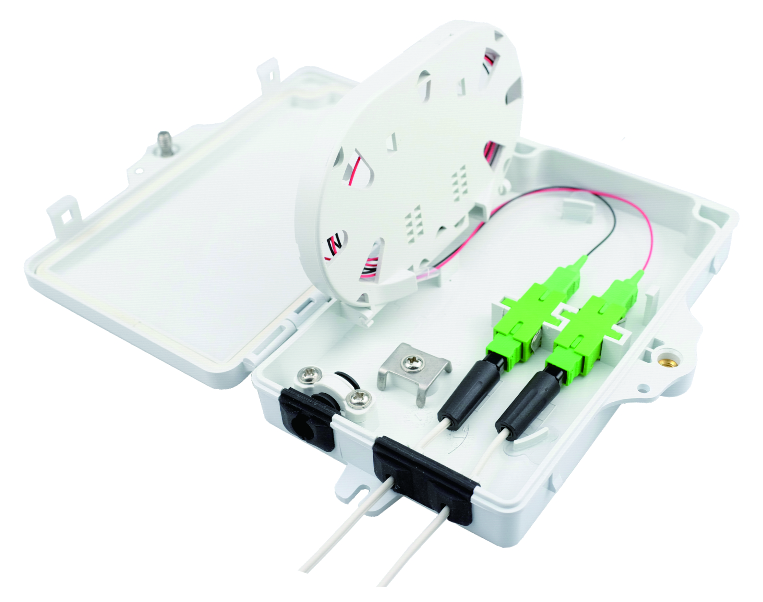 PC ABS Fiber Optic Distribution Box for Outdoor FTTH 8 Cores Fibra Optica Splitters