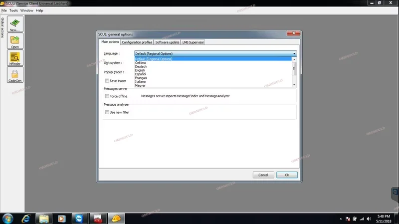 SCULI Software LIEBHERR Diagnostic Kit CF C2 Laptop for Liebherr Excavator Crane