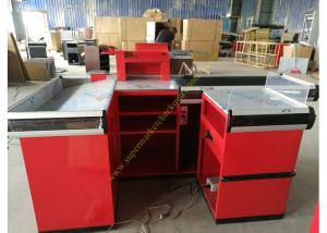 Quality Metallic Material Cashier Checkout Counter With 3 Years Warranty wholesale