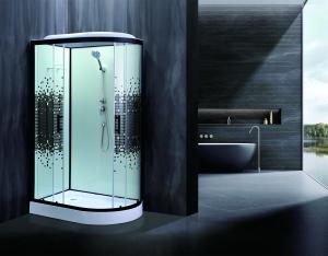 Quality Stylish Shower Room With Matt Black And 4/5mm Tempered Glass For Durable wholesale