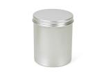 Silver 500g Aluminum Empty Lotion Jars , Aluminium Cosmetic Containers