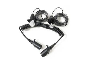 Quality Custom Waterproof 7 Pin Coiled Trailer Cable For 1 Channel Camera wholesale