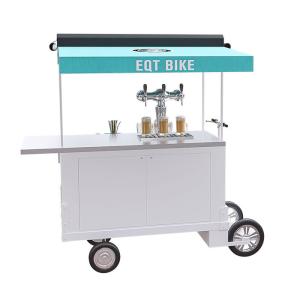 Quality Europe Style Commercial Beverage Cart , Luxury OEM Beer Bicycle Cart wholesale