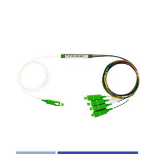 Quality SC/APC Singlemode 1x4 PLC Splitter 900μM High Efficiency Corrosion Proof wholesale