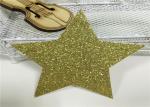 300gsm Glitter Paper Glitter Banner Letters 3" Tall Star For Party Decoration