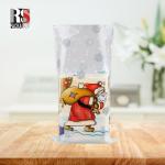 Clear Packing Plastic BOPP Block Bottom Bags For Food Customized Logo