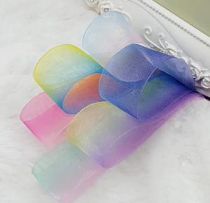 Quality Beautiful Silk Organza Ribbon Eco Friendly Material And Printing wholesale