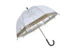 Dome Shape POE Fabric Transparent Rain Umbrella