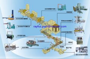 Quality Automatic Packaging Line For Carton Box Erecting Filling Sealing Strapping Stacking wholesale