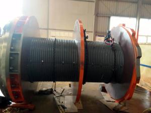 Quality Spiral Slotted Two Rolls Wire Rope Winch Drum CE wholesale