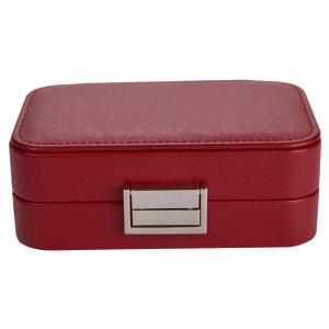 Quality Multi Functional Leather Travel Jewellery Box , Easy To Carry Mini Travel Jewellery Case wholesale