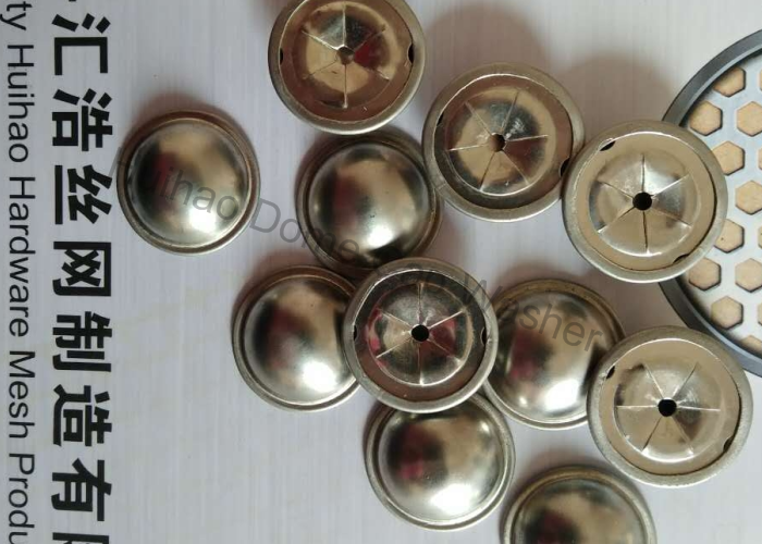 22mm 7/8" Dia Self Locking Dome Caps , Stainless Steel Insulation Board Cup Speed Washers