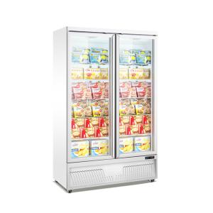 Quality Supermarket Frozen Meat Upright Display Freezer Glass Door Freezer wholesale