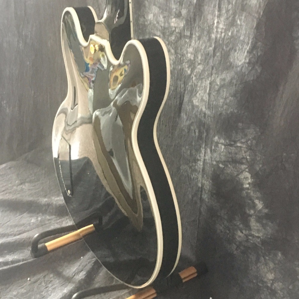 Hollow Jazz Guitars BB King Crown Electric Guitar in Black