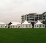 Colorful Leisure Pagoda Event Tent Outside Tight Sewed Fire Resistant Cover