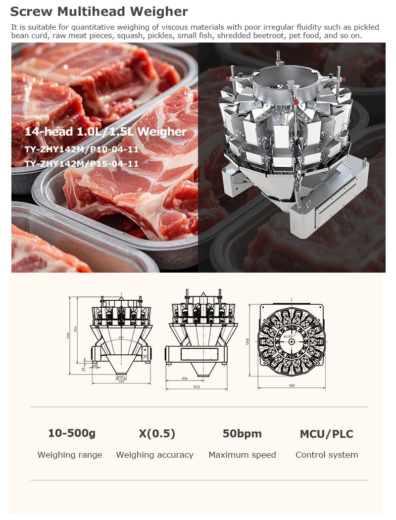 High Quality And High-Precision Fruit Combination Weighing Orange Multi Head Weigher Series