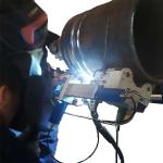 Four-wheel Drive Orbital FCAW/GMAW Welding Machine with Walking Speed of 0-700mm