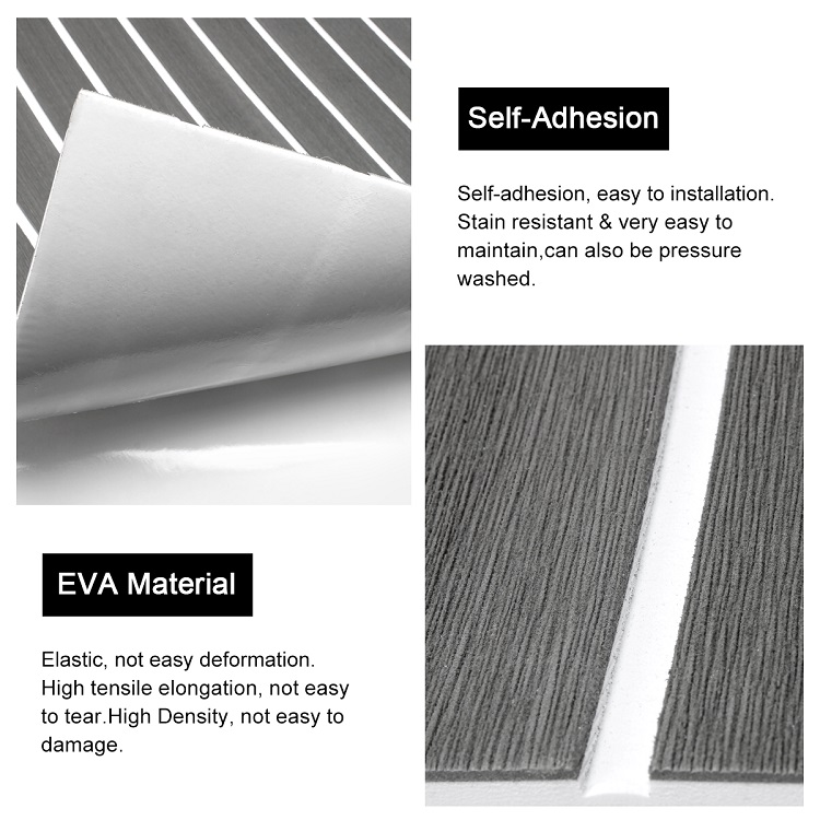 EVA Foam Boat Floor Teak Decking Sheet Anti Slip Waterproof OEM Marine Flooring Sheet
