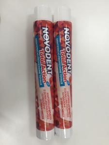 Quality Round Laminated Aluminum Barrier Toothpaste Tube With Fez Cap Φ28 250μ wholesale