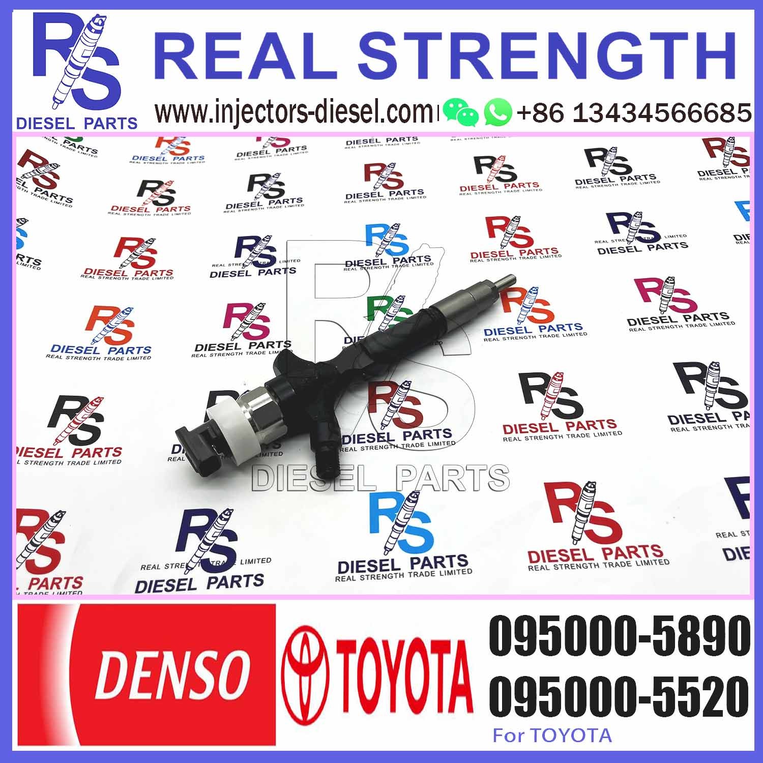 095000-5890 for toyota engine common rail injector 095000-5890 injector diesel engine injector for toyota