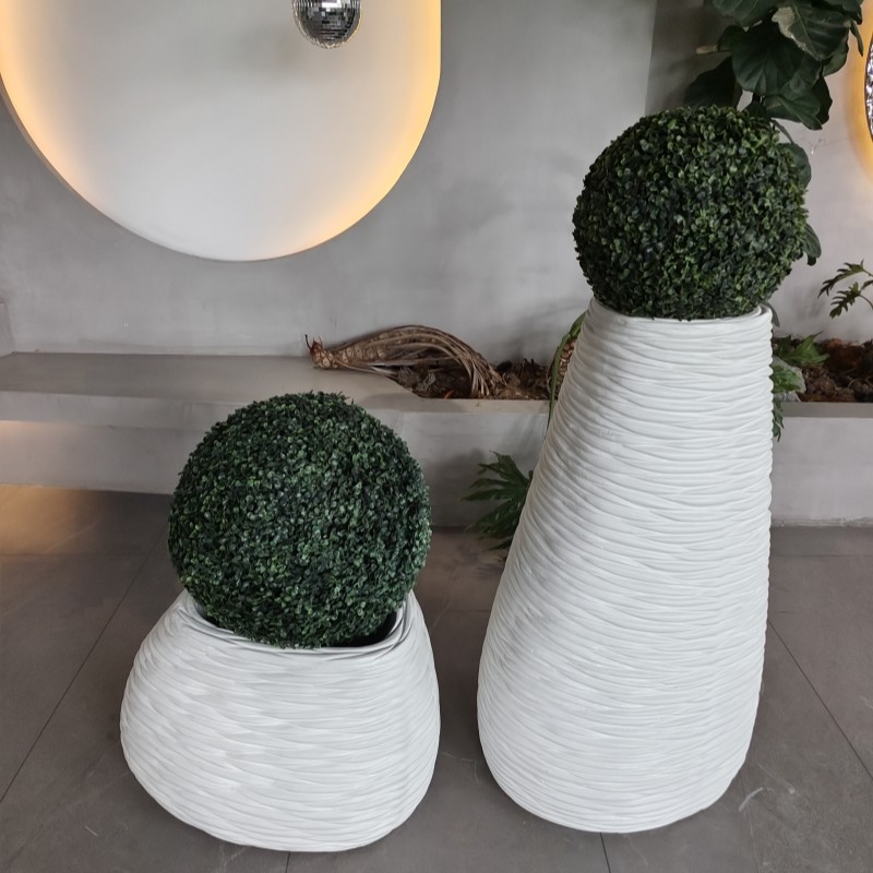 Fiberglass Large Resin GRP Planter Box For Garden Indoor And Outdoor Decor