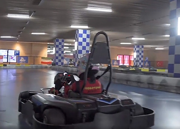 3500W Fast Track Indoor Karting 1860*1400*610mm Motorized Go Kart
