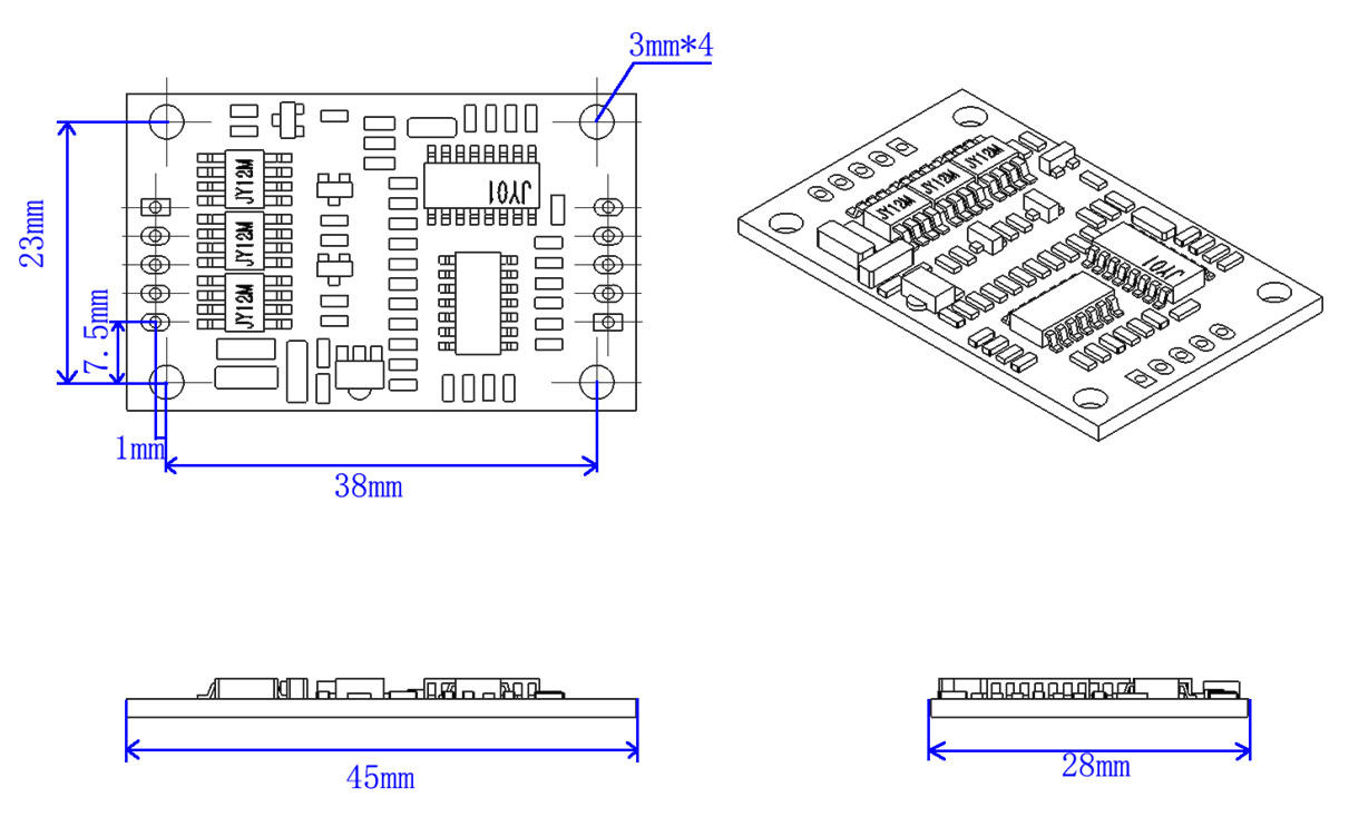 Arduino BLDC Motor Driver 12-24V DC 2A Current Speed Pulse Signal Output Motor control board