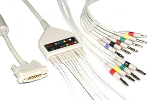 Quality No Resistance Trentina EKG Machine Cable TPU With 3/5 Lead Channel wholesale