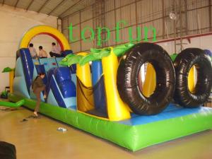 Quality Custom Made Fireproof Safety Rent Inflatable Obstacle Course For Kids wholesale