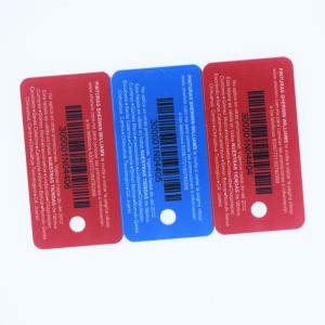 Quality 0.76mm 0.84mm Plastic PVC Card Key Tag ODM 3 Up Hot stamping Printing wholesale
