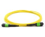 MTP 24 Strand Single Mode Fiber Cable , Male To Female Optical Breakout Cable