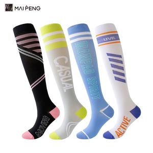 Quality Breathable Compression Running Socks Cotton / Nylon Athletic Compression Stockings wholesale