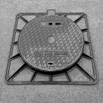 EN124 Standard Ductile Iron Mahole Cover And Frame 850*850 Mm In Stock