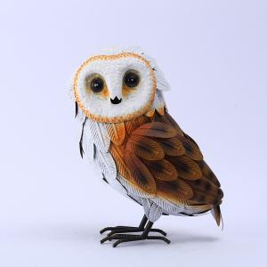 Quality ODM Sturdy Outdoor Metal Owl Decoration Durable Metal Art Garden Ornaments wholesale