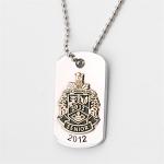 Wholesale men kids jewelry military dog tags use custom engraving logo stainless