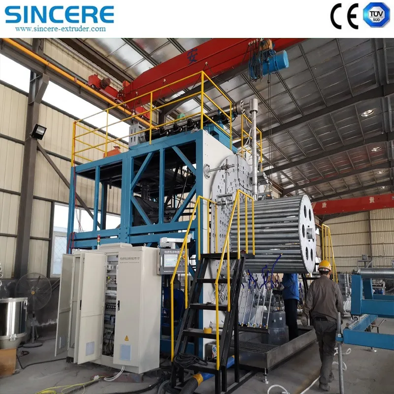 Plastic PE/PP Spiral Winding Corrugated Sewerage Pipe Extrusion Extruder Production Machine Line